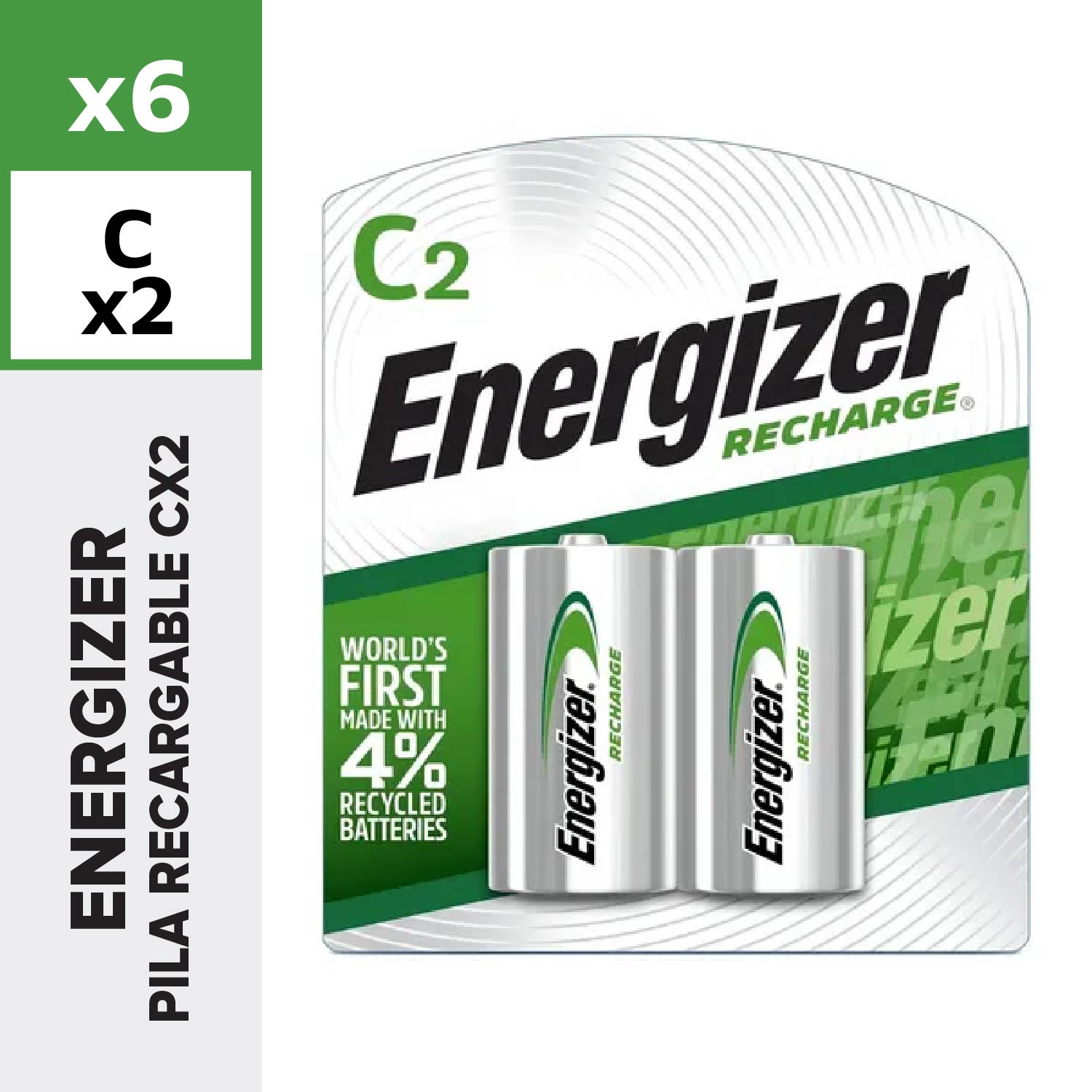 Energizer Pila Recargable Cx2
