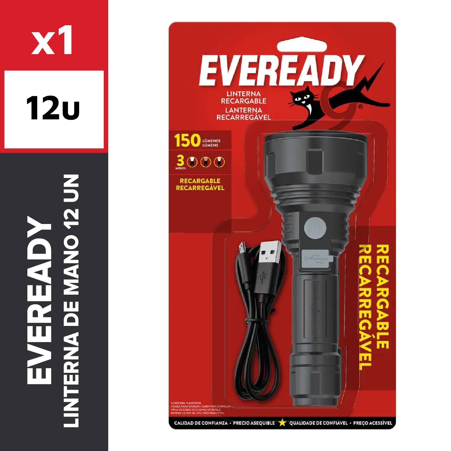 Eveready Linterna De Mano 12 Un