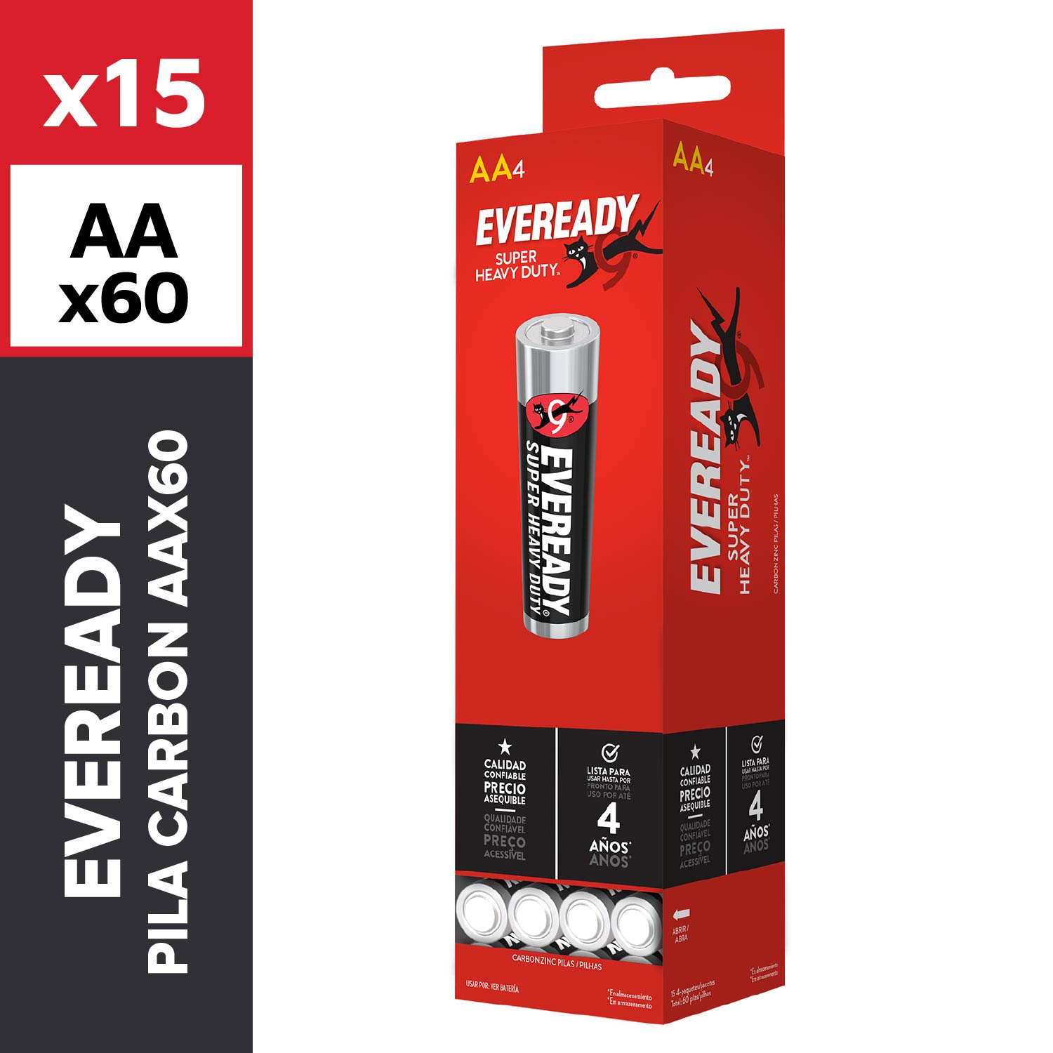 Eveready Pila Carbon Aax60