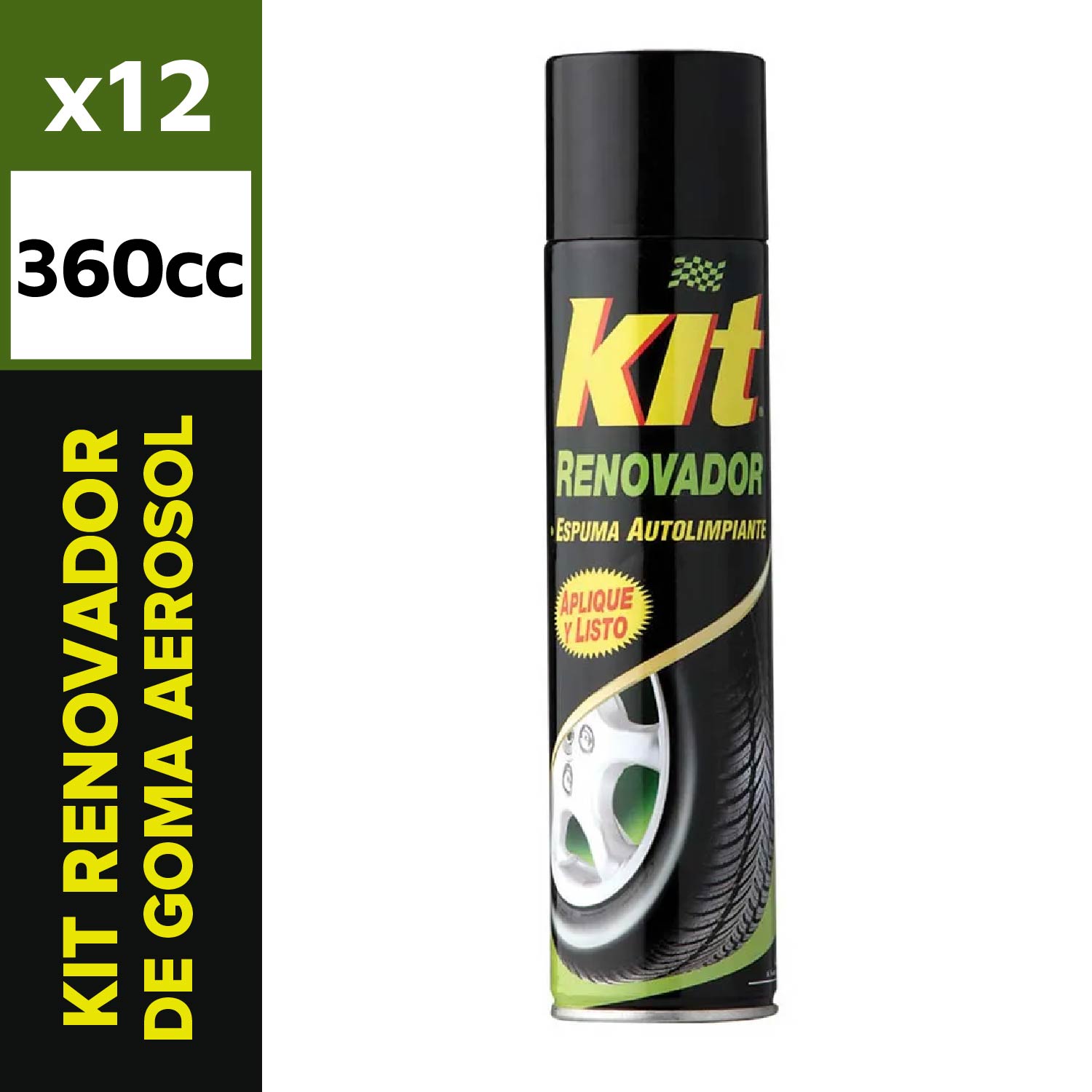 Kit Renovador De Goma Aerosol 360cc
